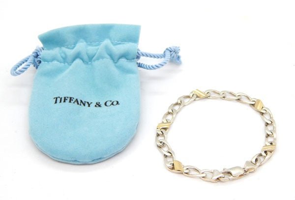 ティファニー フィガロチェーン ブレスレット K18/925コンビ - 安心保証・業界最安値の販売 福助